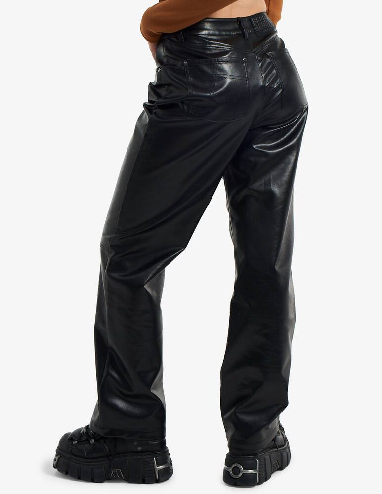 rinascente The Ragged Priest Pantaloni in pelle sintetica Rider - Nero