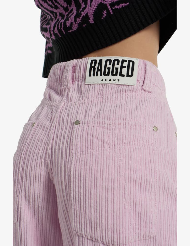 rinascente The Ragged Priest Pink corduroy palazzo trousers - Pink