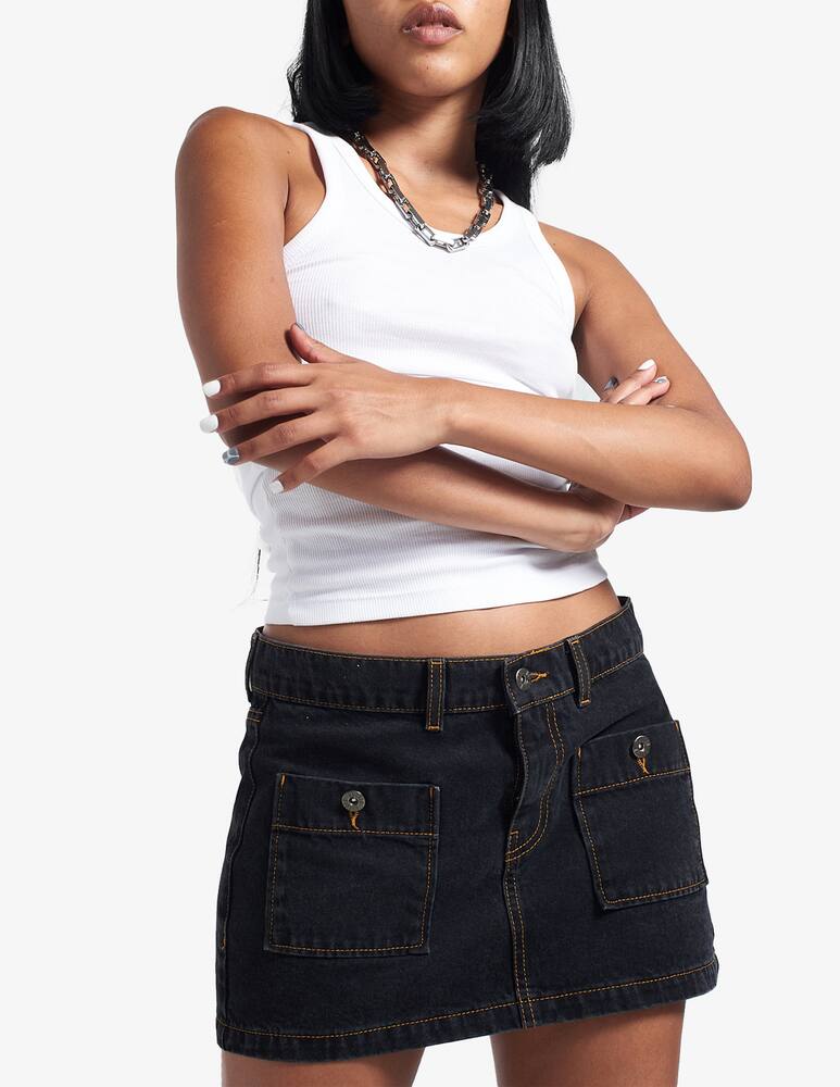 rinascente The Ragged Priest Minigonna Pocket - Nero