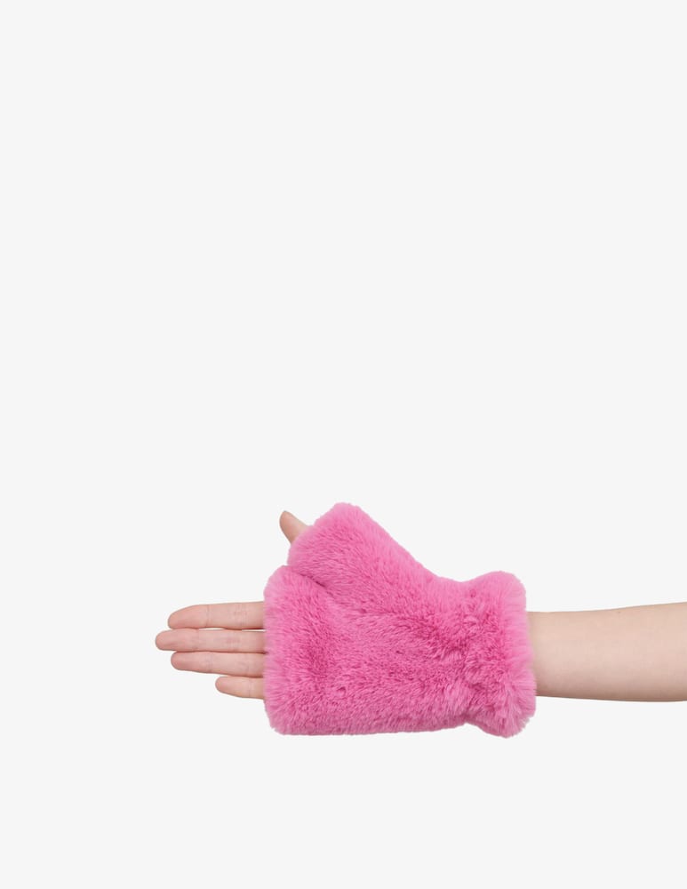 rinascente Jakke Guanti in peelliccia sintetica - Rosa