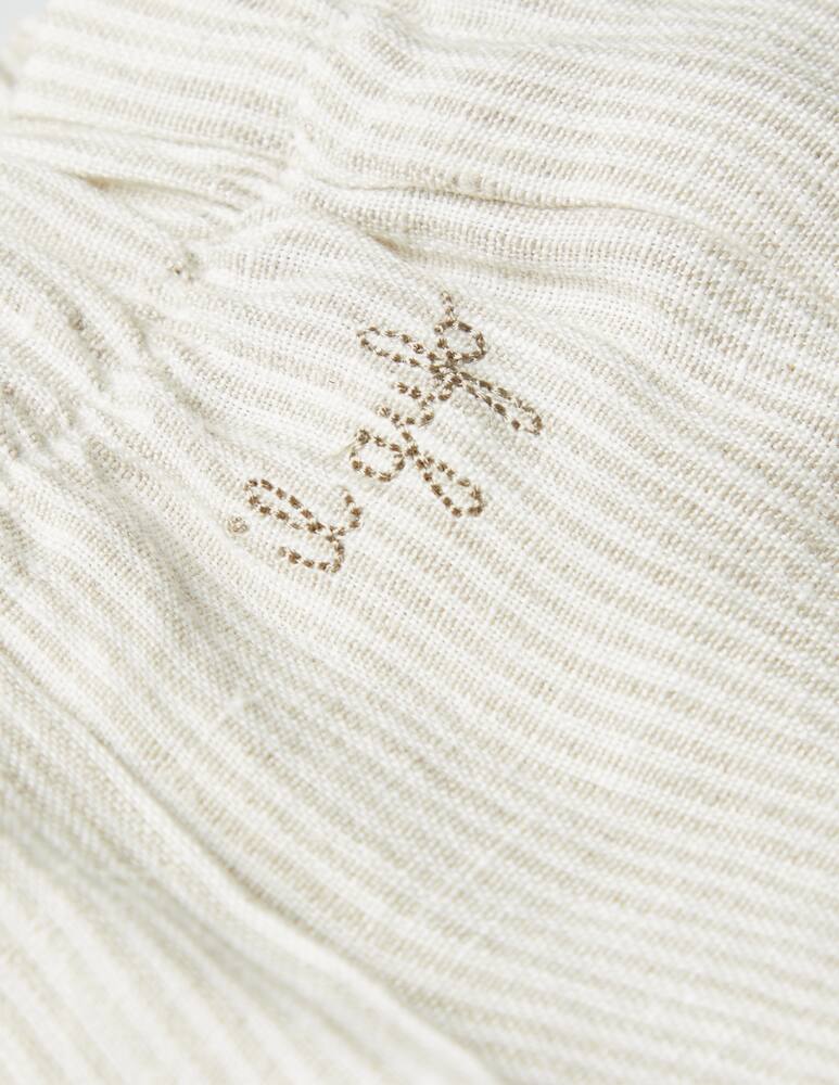 rinascente Il Gufo Bermuda in lino a righe