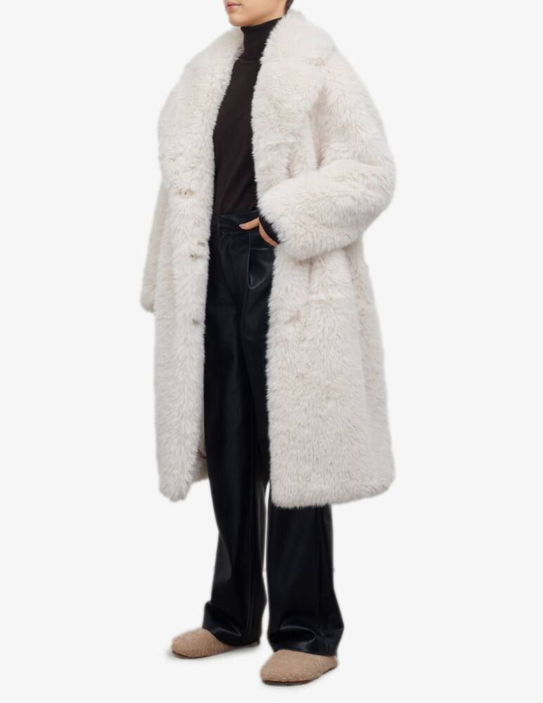 rinascente Jakke Spolverino lungo in pelliccia sintetica Katie wear e care  - Bianco