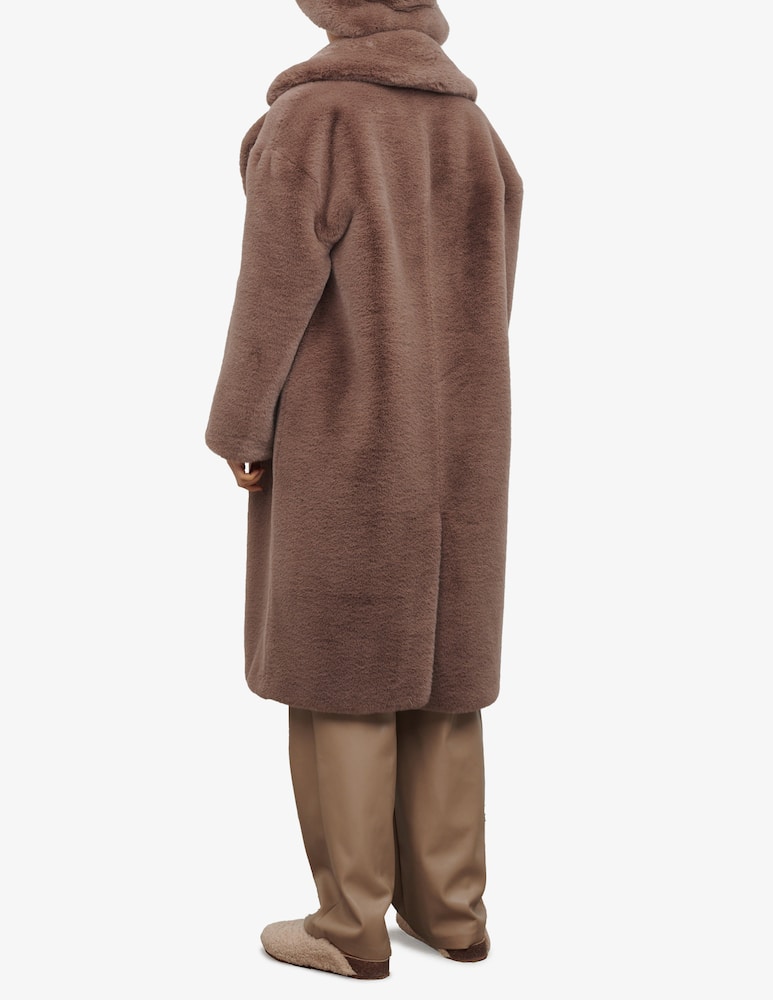 Jakke Katie wear e care faux fur long duster coat - Brown - picture 2 Jakke Katie wear e care faux fur long duster coat - Brown - picture 2