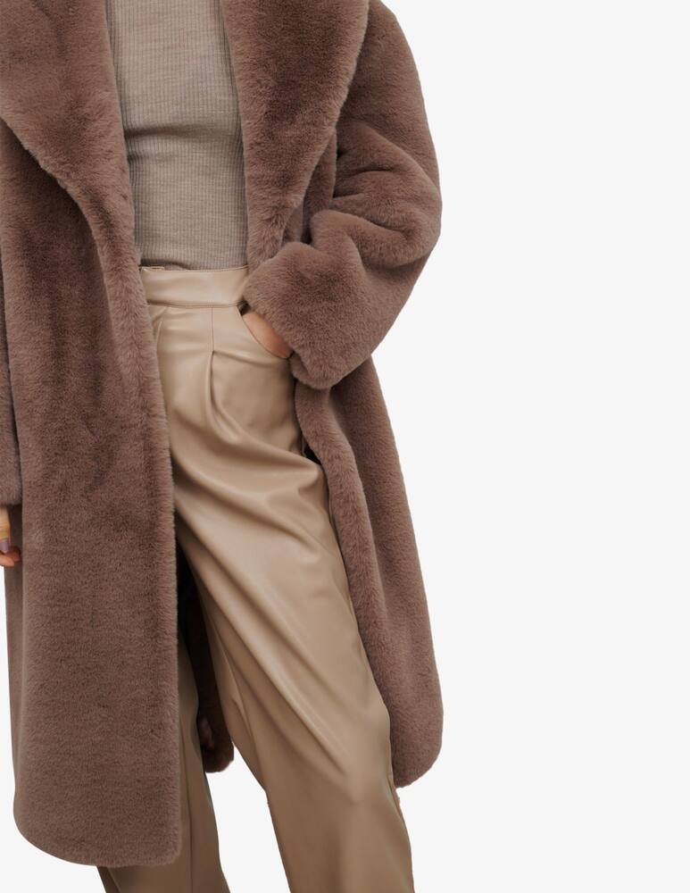Jakke Katie wear e care faux fur long duster coat - Brown - picture 3 Jakke Katie wear e care faux fur long duster coat - Brown - picture 3