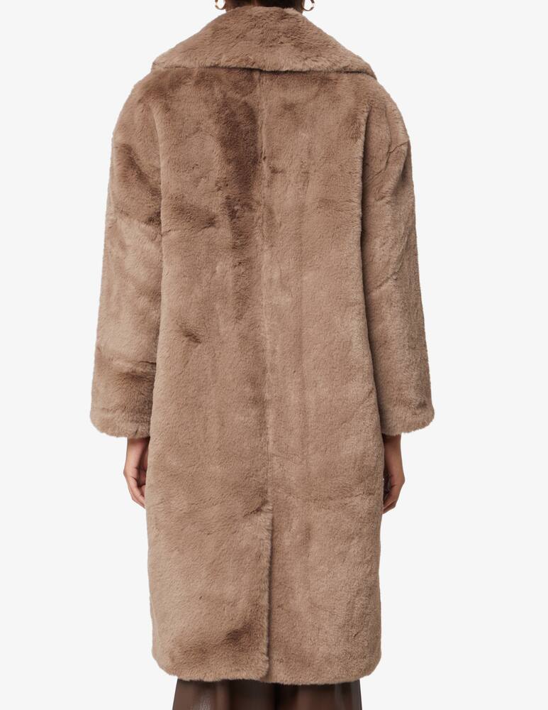 Jakke Katie wear e care faux fur long duster coat - Brown - picture 6 Jakke Katie wear e care faux fur long duster coat - Brown - picture 6