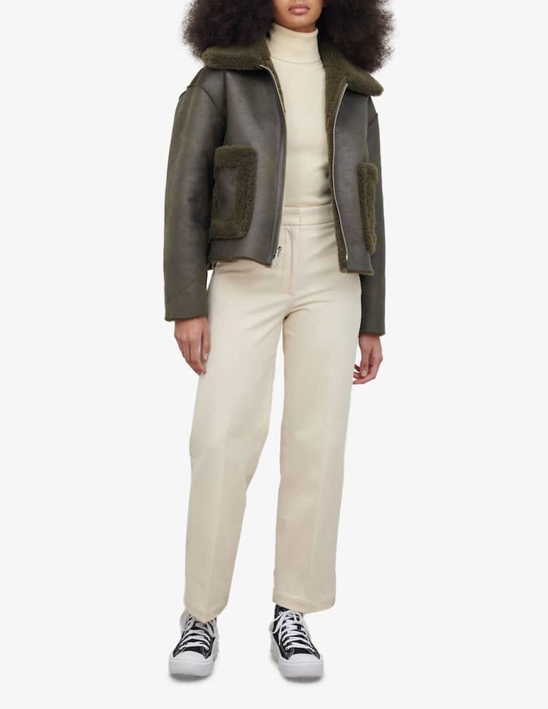 rinascente Jakke Montone aviatore reversibile Vera - Oliva