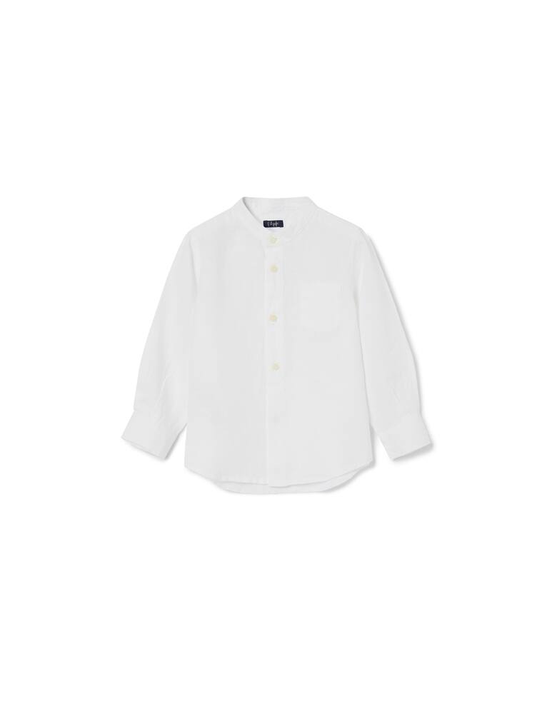 Il Gufo Mandarin collar linen shirt - picture 1 Il Gufo Mandarin collar linen shirt - picture 1