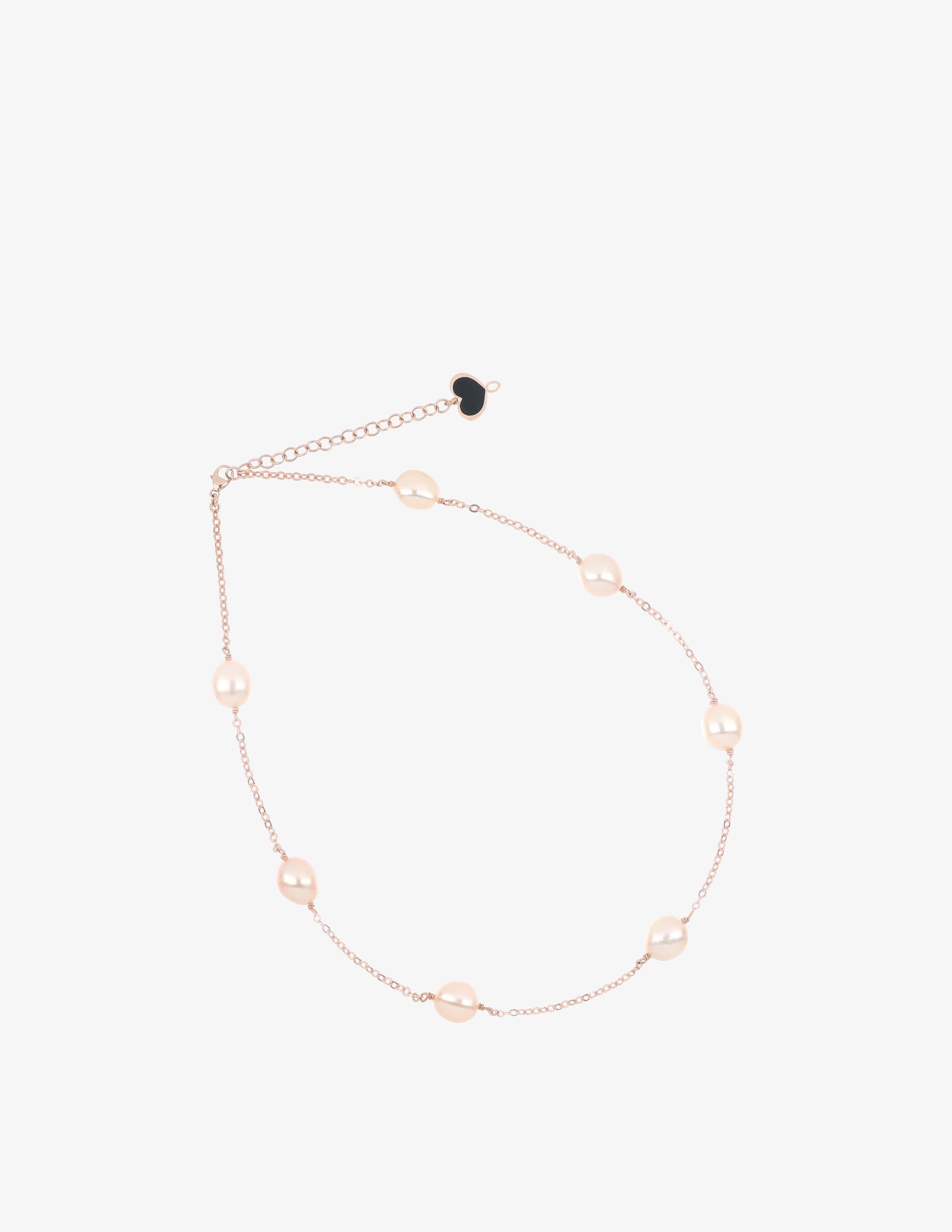 Collana Maman Et Sophie In Argento Placcato In Oro Rosa Con Pendente Palma