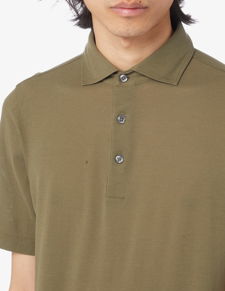 rinascente Gran Sasso Ultra-light cotton short-sleeved piquet polo