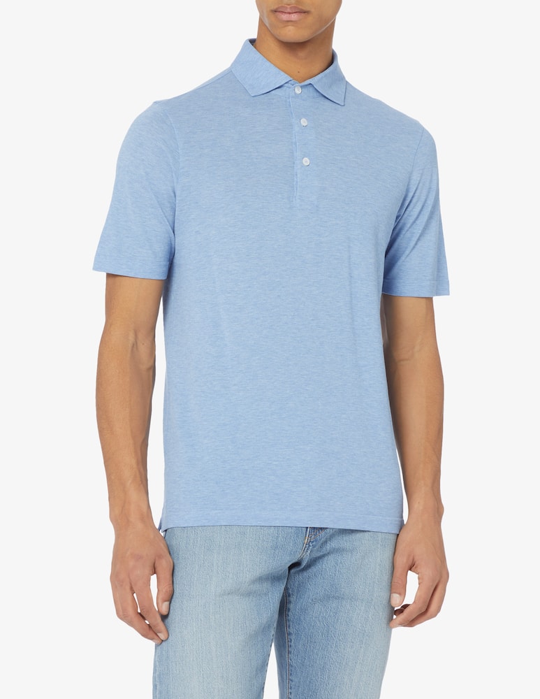 Gran Sasso Ultra light cotton short sleeved piquet polo - picture 1 Gran Sasso Ultra light cotton short sleeved piquet polo - picture 1