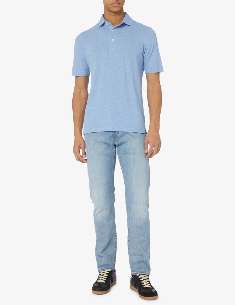 rinascente Gran Sasso Ultra light cotton short sleeved piquet polo 