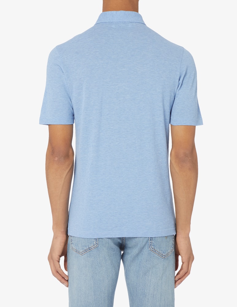 rinascente Gran Sasso Ultra light cotton short sleeved piquet polo 