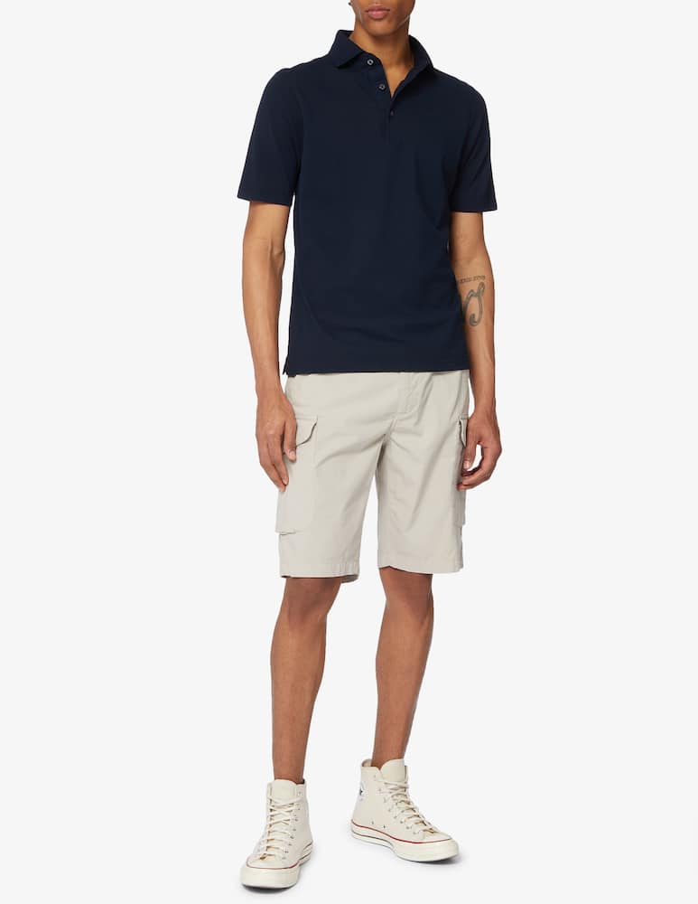 rinascente Gran Sasso Ultra light cotton short sleeved piquet polo 