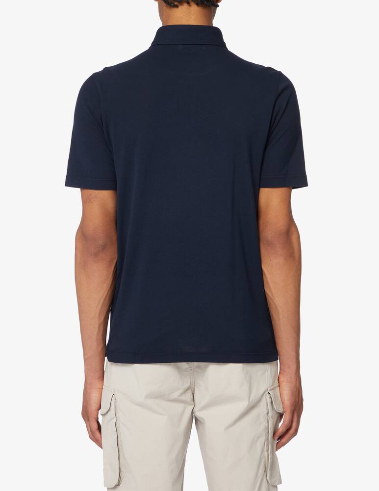 rinascente Gran Sasso Ultra light cotton short sleeved piquet polo 