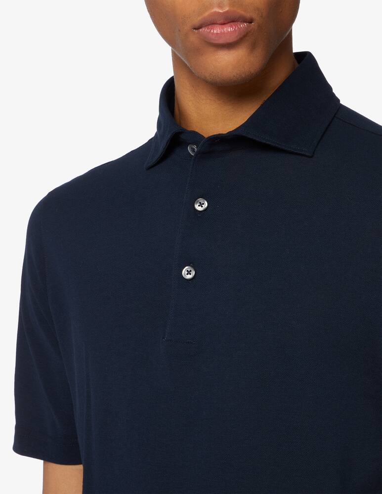 rinascente Gran Sasso Ultra light cotton short sleeved piquet polo 