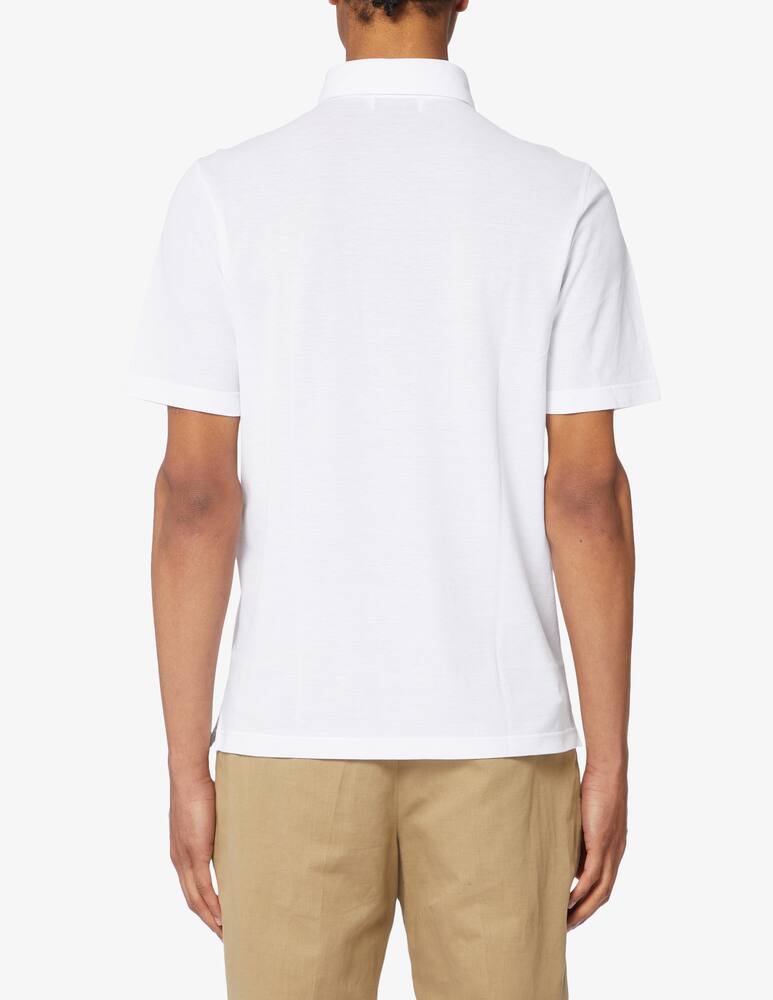 rinascente Gran Sasso Ultra light cotton short sleeved piquet polo 