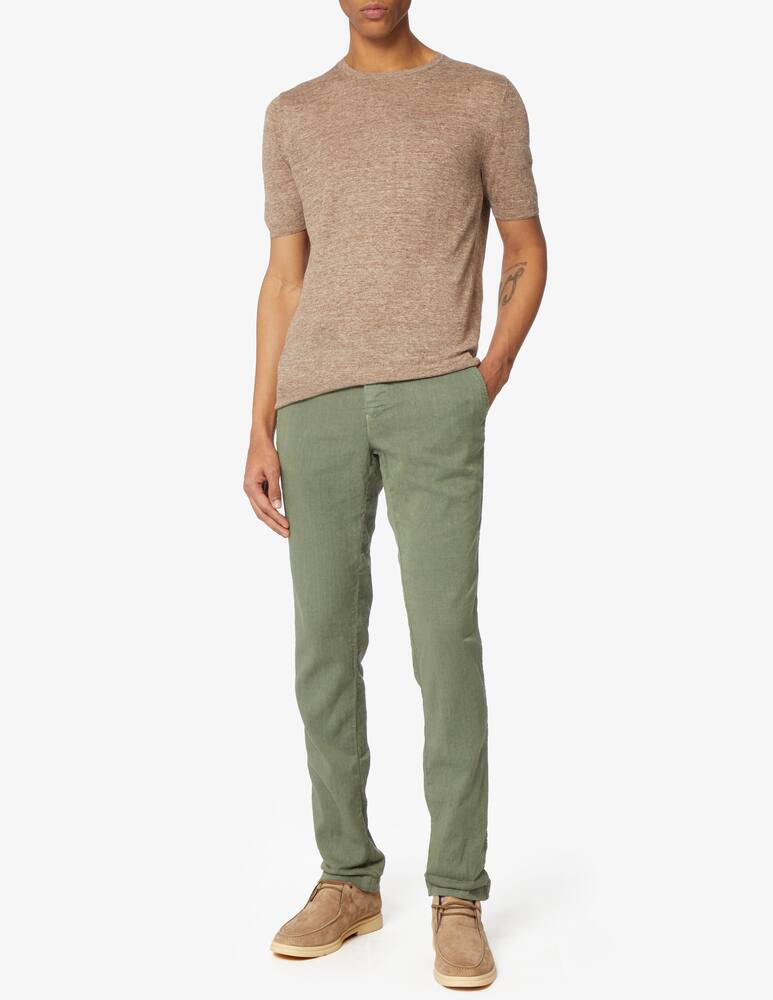 rinascente Gran Sasso Linen short sleeved knit t-shirt 