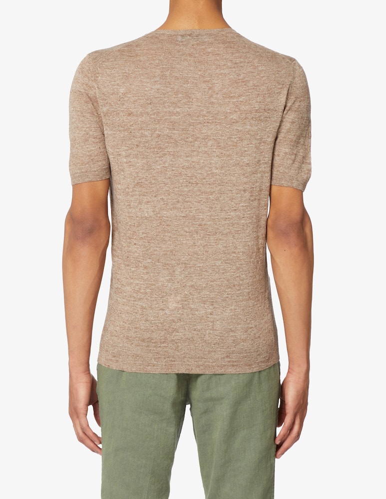 rinascente Gran Sasso Linen short sleeved knit t-shirt 