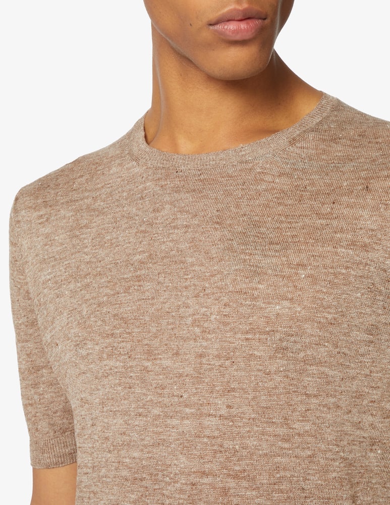 rinascente Gran Sasso Linen short sleeved knit t-shirt 