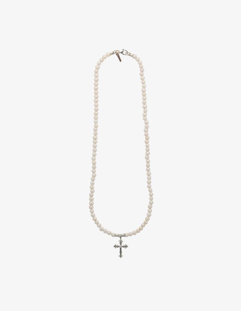 rinascente Emanuele Bicocchi Collana di perle con croce