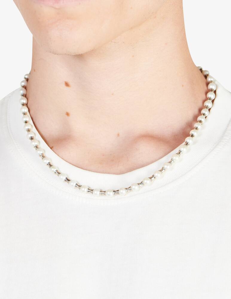 rinascente Emanuele Bicocchi Collana distanziatori di perle e argento