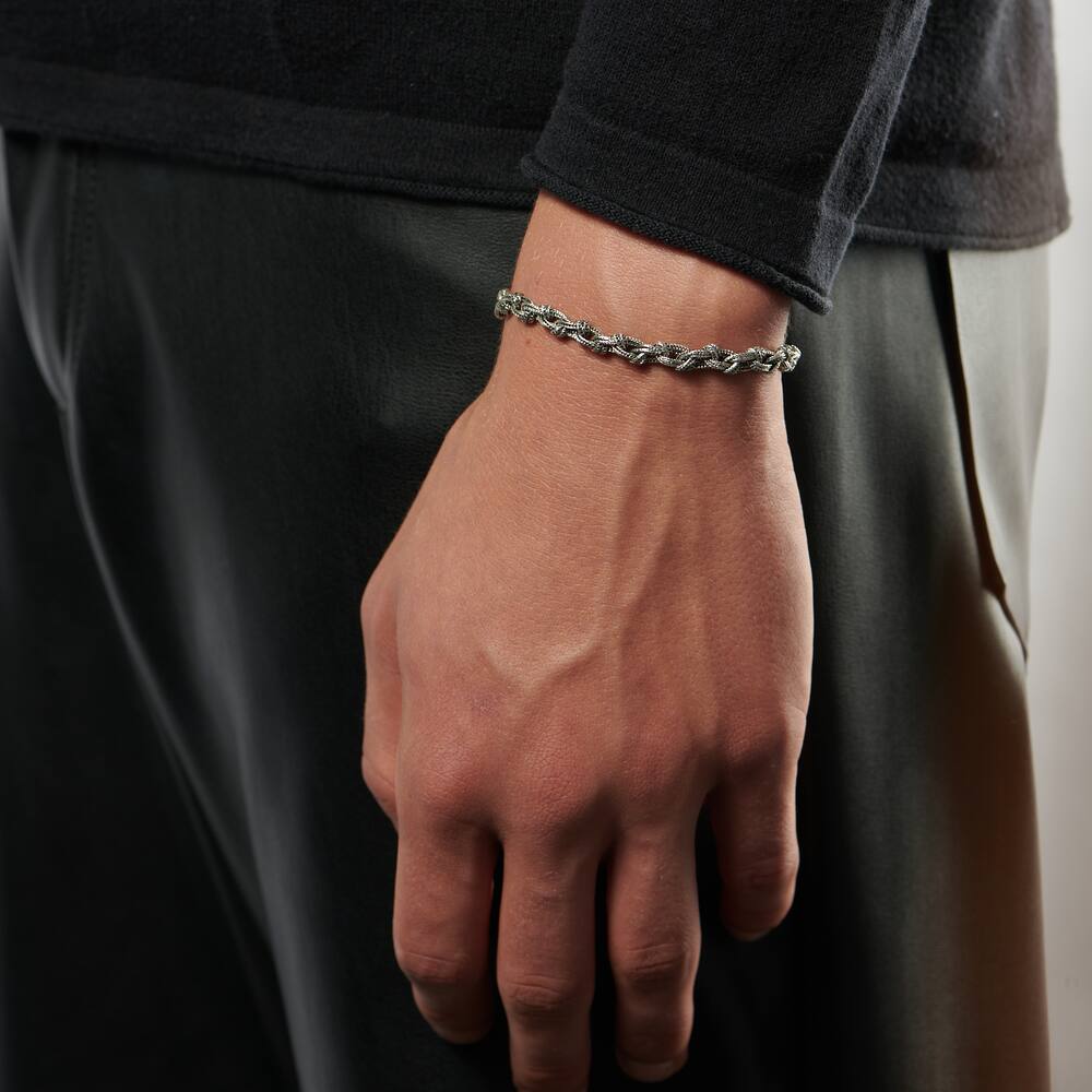 Emanuele Bicocchi Braccialetto intrecciato Knot - immagine 2 Emanuele Bicocchi Braccialetto intrecciato Knot - immagine 2