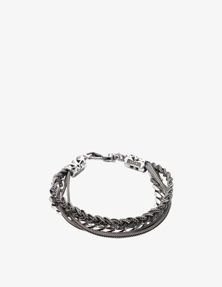 Emanuele Bicocchi Braid and chain bracelet - picture 1 Emanuele Bicocchi Braid and chain bracelet - picture 1