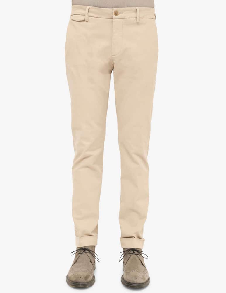 rinascente Teleria Zed Pantaloni chino slim tasca pattina manopesca