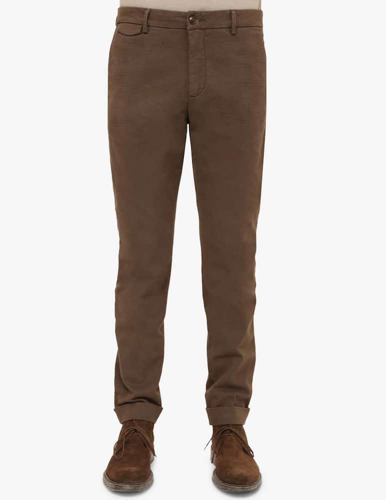 rinascente Teleria Zed Chino slim tasca pattina cotone operato