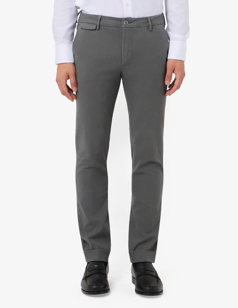 rinascente Teleria Zed Pantaloni chino con tasca pattina in cotone operato