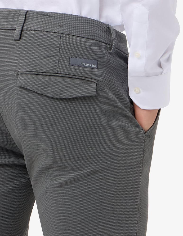 rinascente Teleria Zed Pantaloni chino con tasca pattina in cotone operato