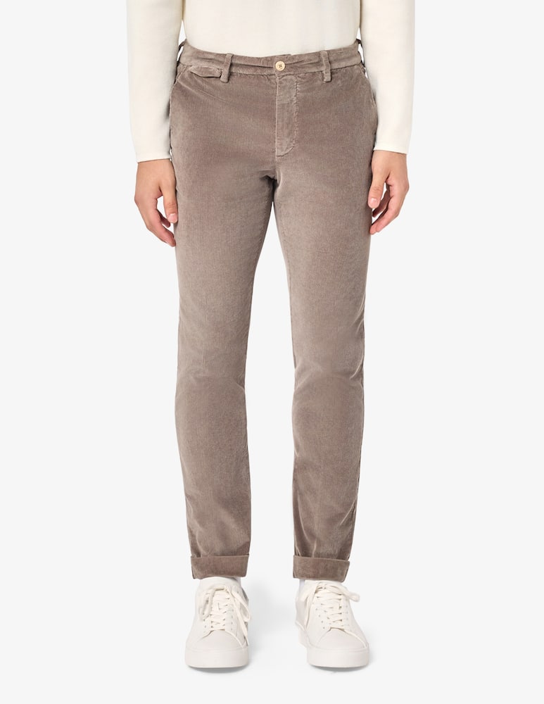 rinascente Teleria Zed Chino slim velvet trousers