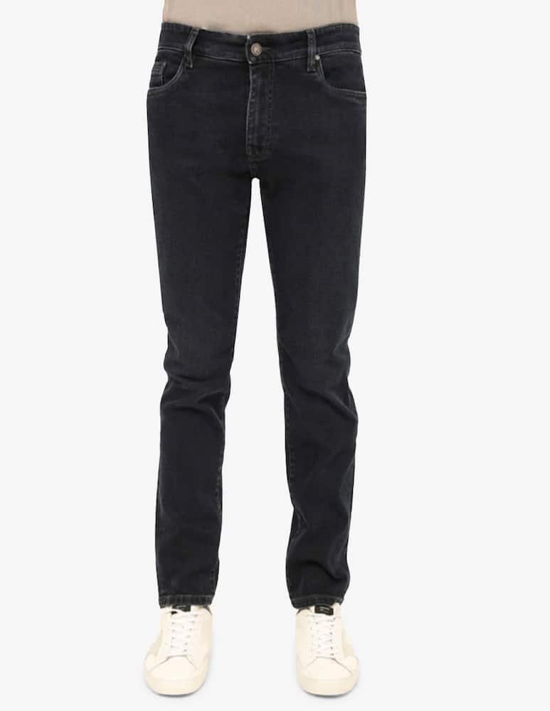 rinascente Teleria Zed Denim slim zip trousers