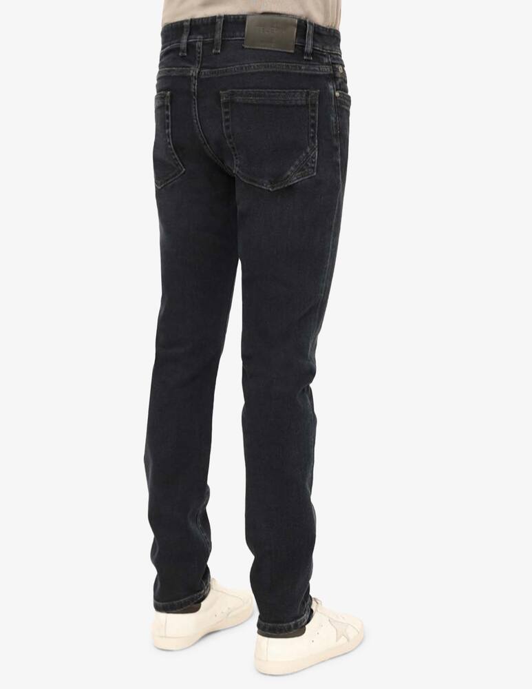 rinascente Teleria Zed Denim slim zip trousers