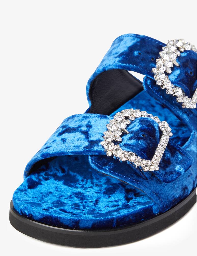 rinascente Emanuela Caruso Sandali bassi a due fasce in velluto