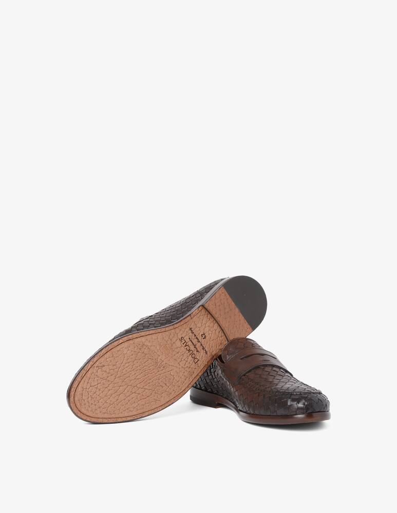 rinascente Doucal's Interweaved leather loafer 