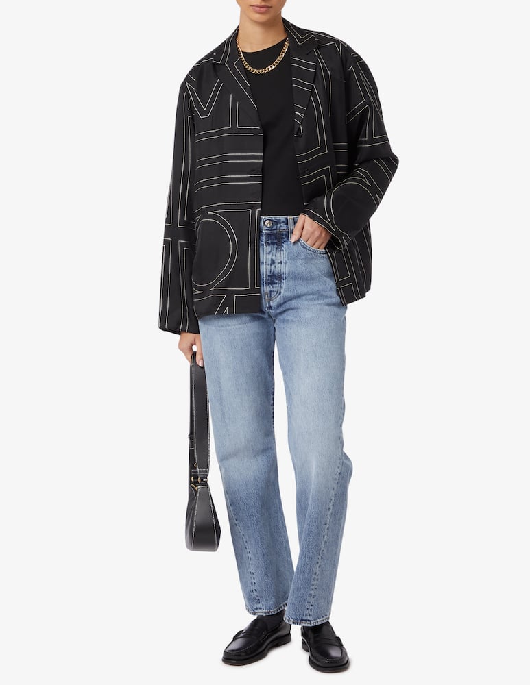 rinascente TOTEME Monogram flannel pj top