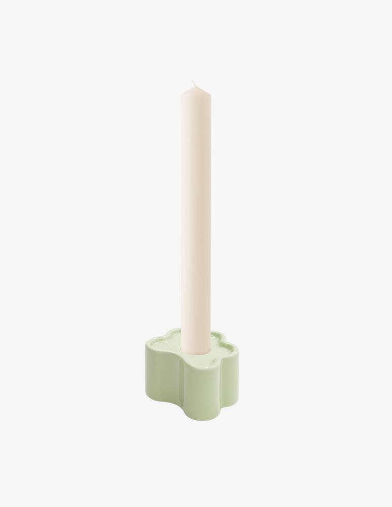 rinascente Octaevo Flora Candle Holder - Green