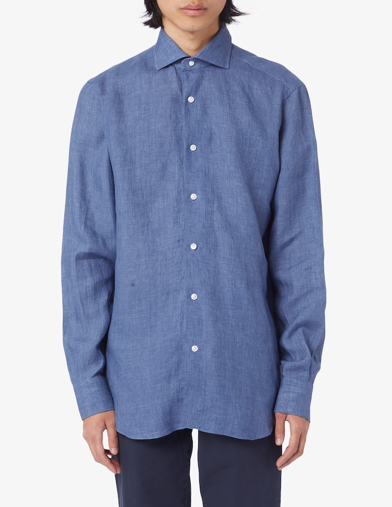 Barba Napoli Camicia in lino - immagine 1 Barba Napoli Camicia in lino - immagine 1