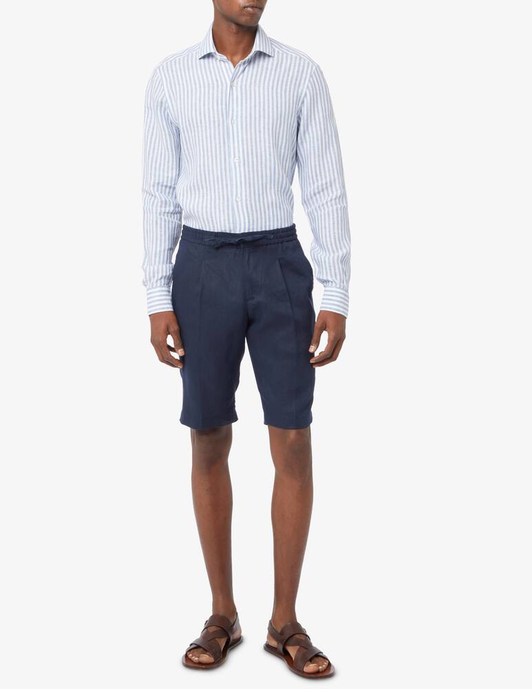 rinascente Barba Napoli Camicia riga larga in lino