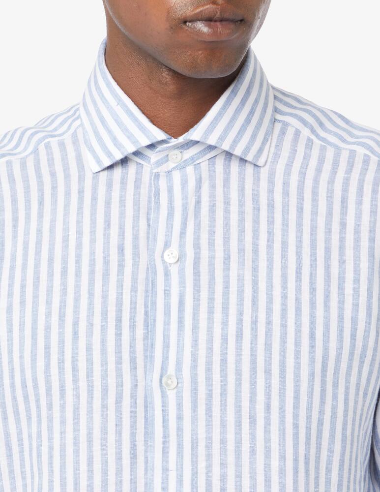 rinascente Barba Napoli Camicia riga larga in lino