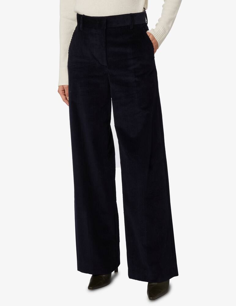 Weekend Max Mara Pantaloni in velleuto di cotone Lusso - Blu - immagine 1 Weekend Max Mara Pantaloni in velleuto di cotone Lusso - Blu - immagine 1