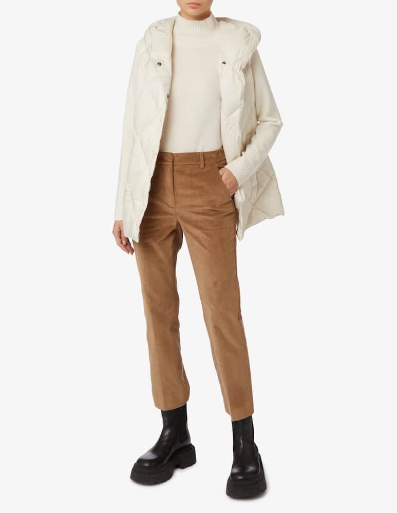 rinascente Weekend Max Mara Fungo velvet slim-fit trousers - Brown