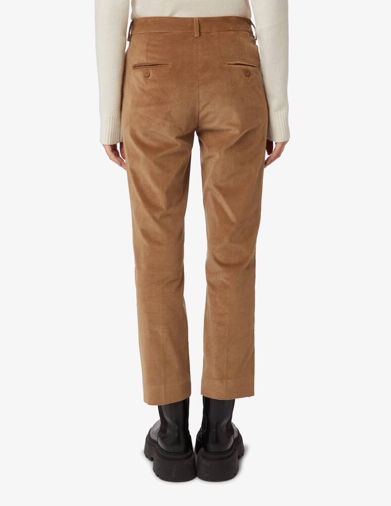 rinascente Weekend Max Mara Fungo velvet slim-fit trousers - Brown
