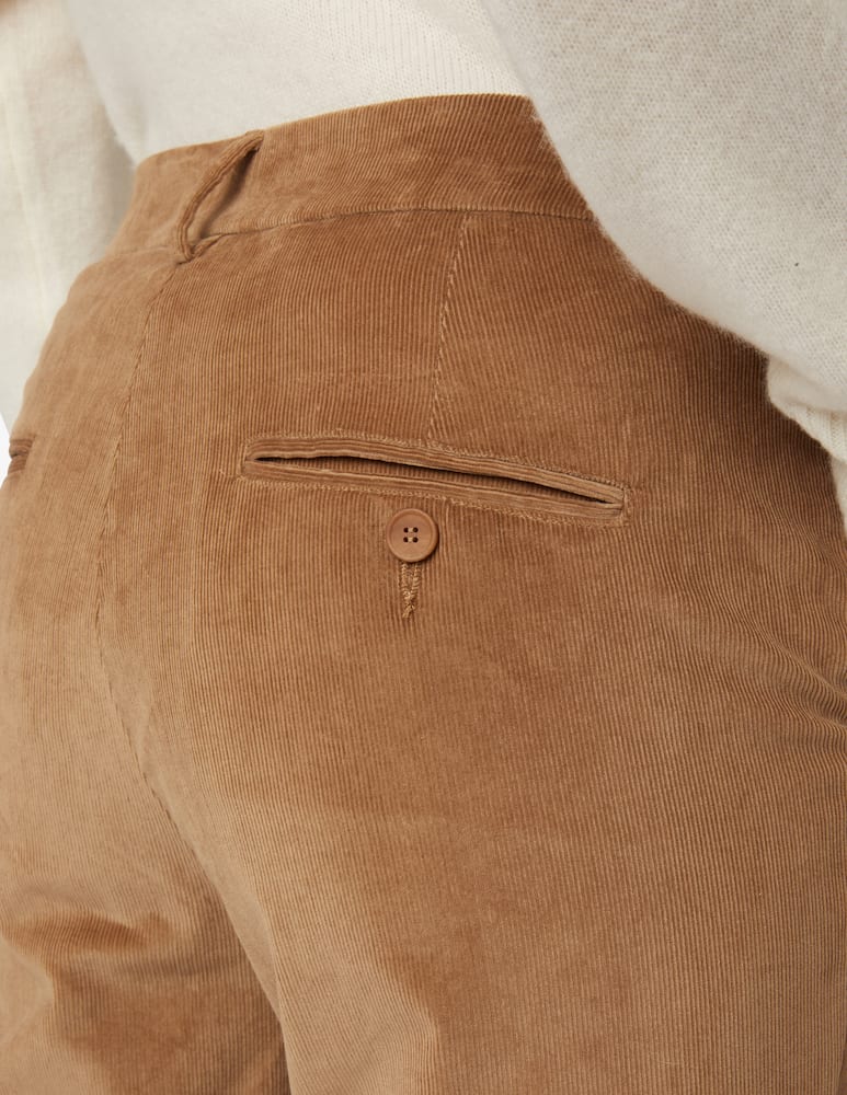 rinascente Weekend Max Mara Fungo velvet slim-fit trousers - Brown