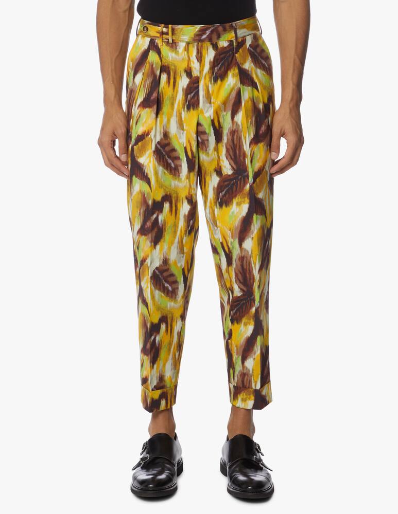 rinascente PT Pantaloni Torino Unlined batik carrot summer trousers