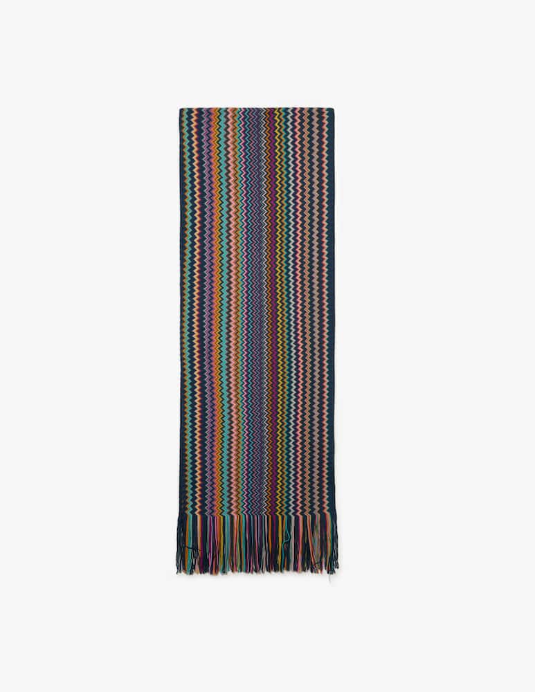 rinascente Missoni Zigzag fringe scarf