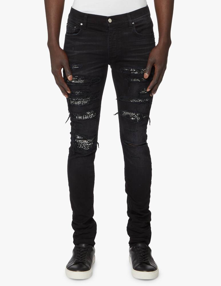 rinascente Amiri Skinny jeans bandana thrash jean