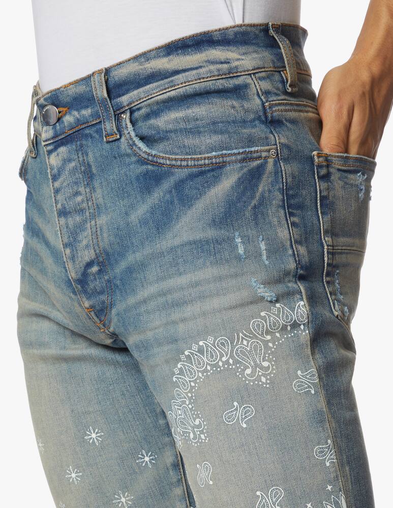 rinascente Amiri Jeans screen print bandana jean