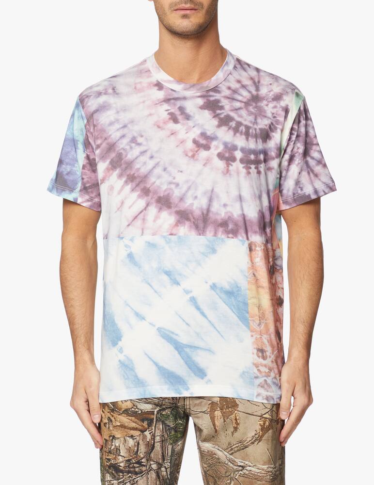 rinascente Amiri Patchwork tie dye t-shirt
